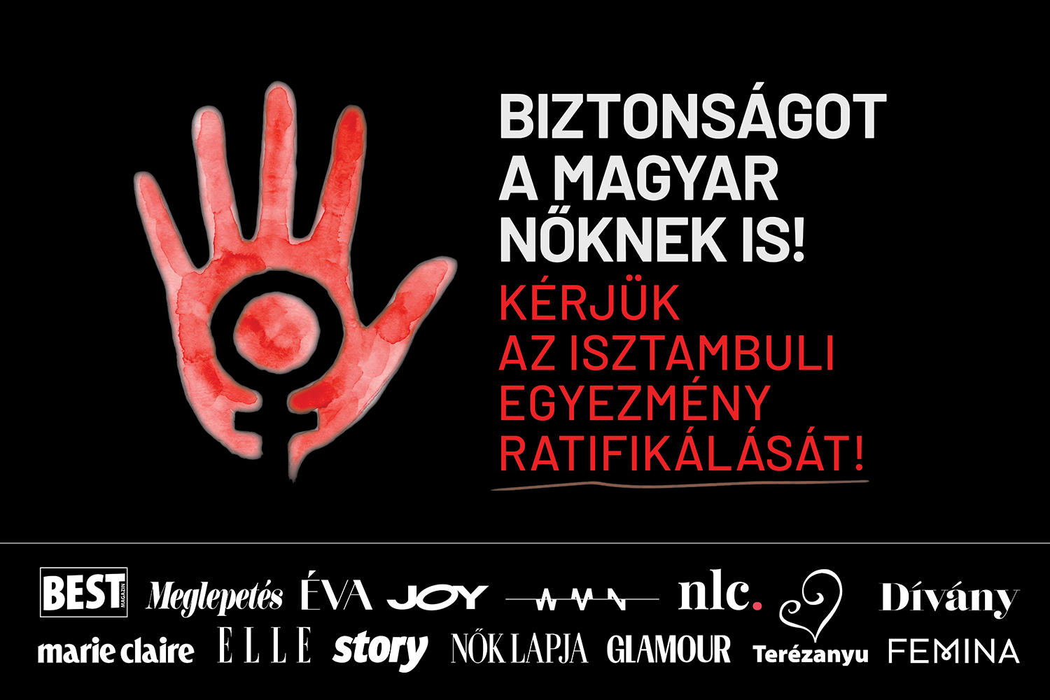 Ki védi meg az erőszakos kapcsolatban élő nőket? | Meglepetés BMN Kampány plakát